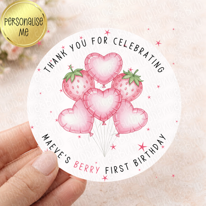 Berry Balloon Themed Stickers
