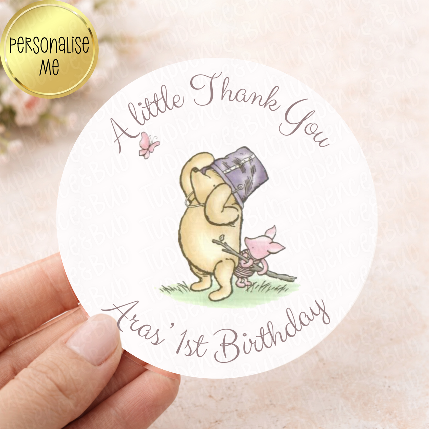 Pooh Bear Inspired Stickers