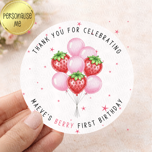 Berry Balloon Themed Stickers