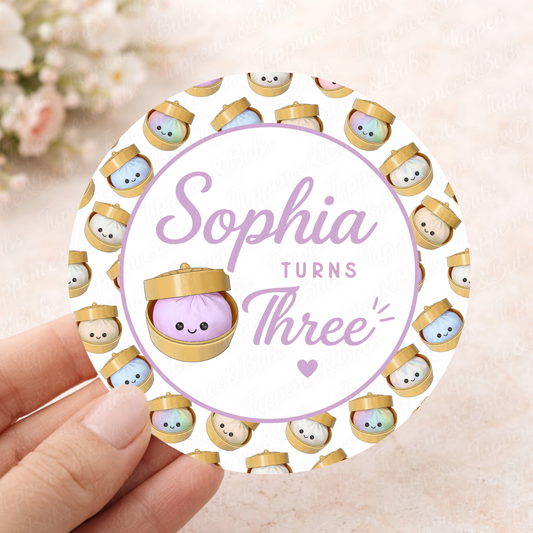 Little Dumplings Background Stickers - 3 Designs