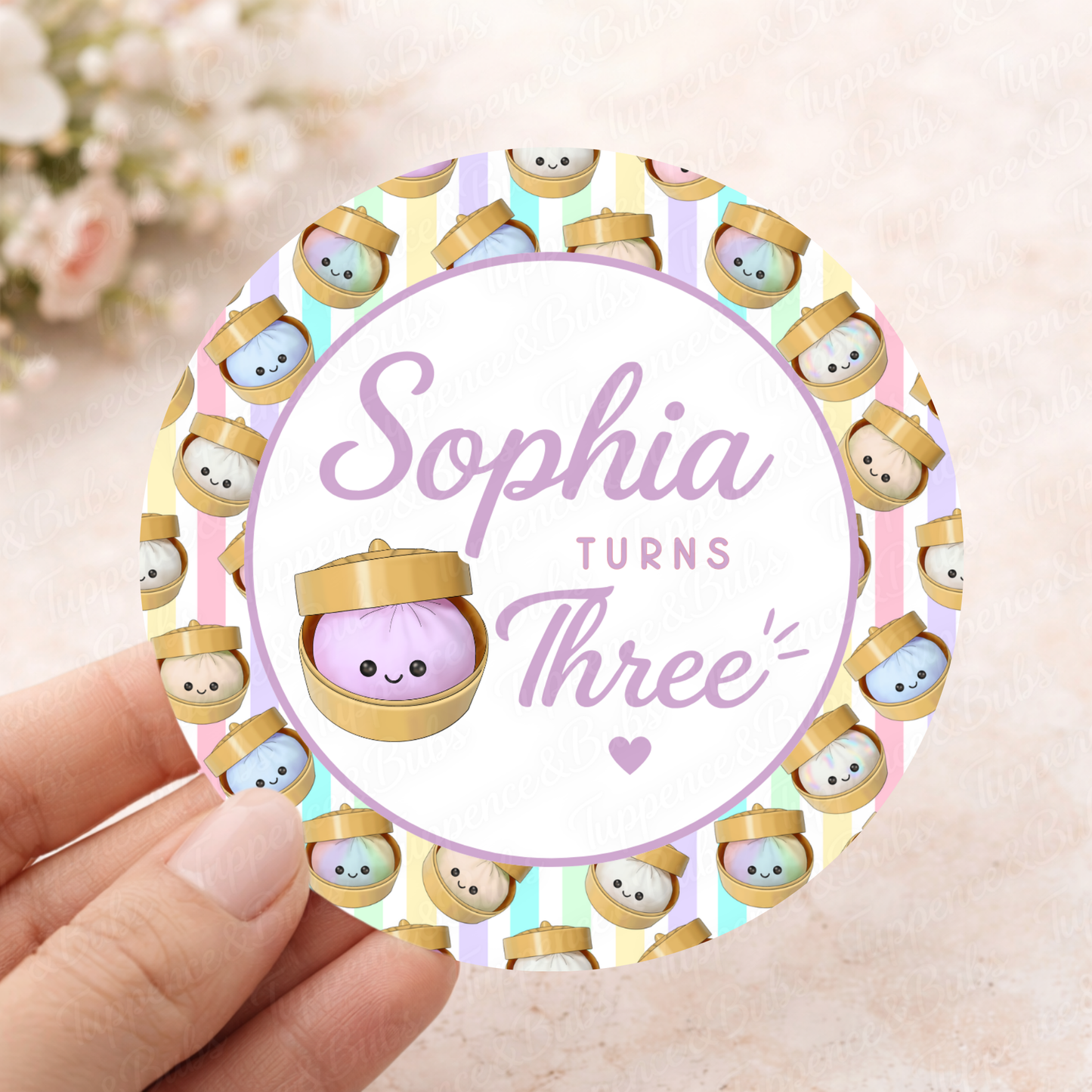 Little Dumplings Background Stickers - 3 Designs