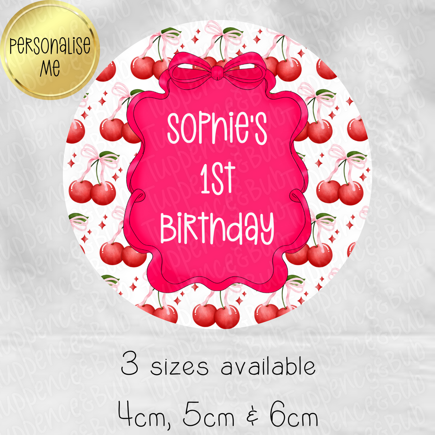 Cherry Themed Stickers