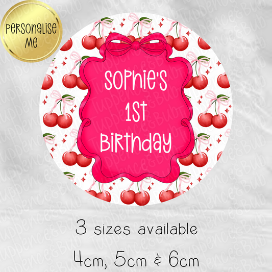 Cherry Themed Stickers