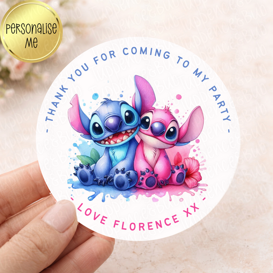 Stitch & Angel Inspired Stickers