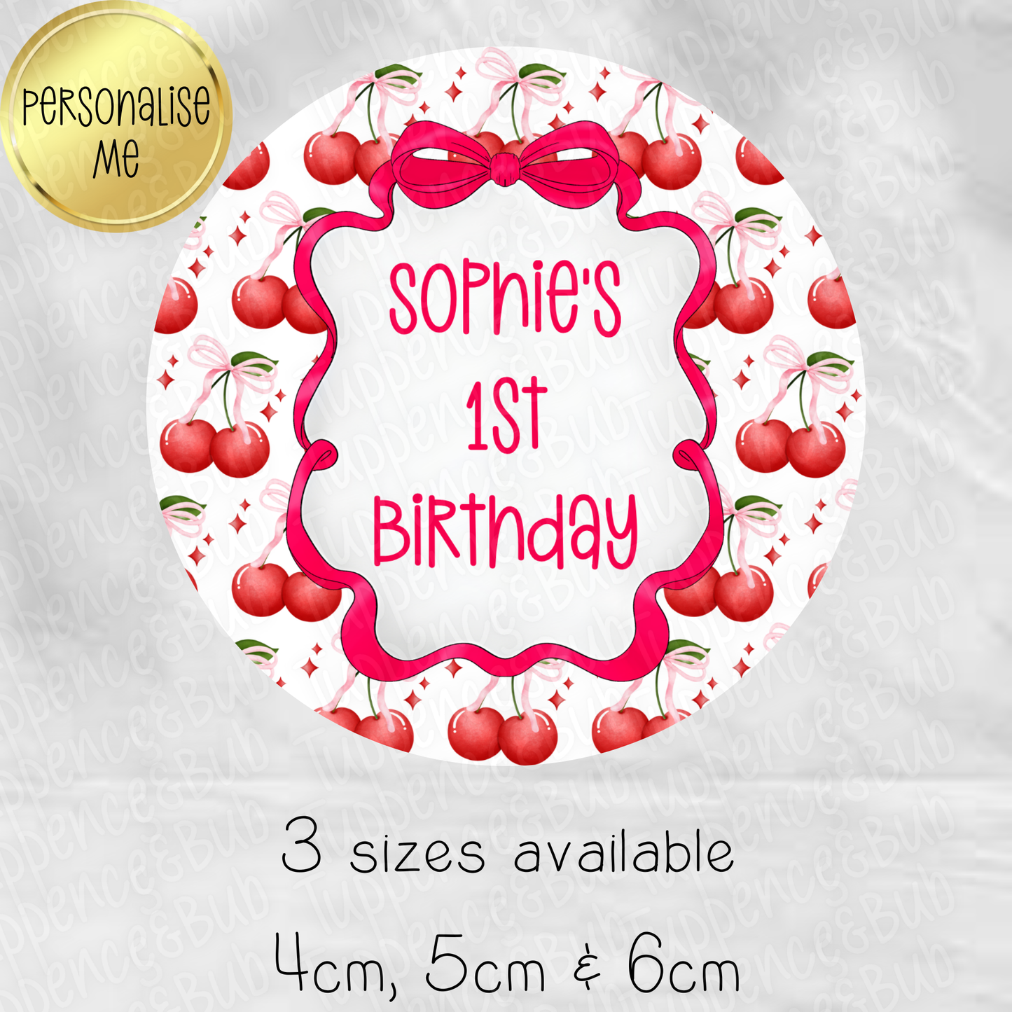 Cherry Themed Stickers