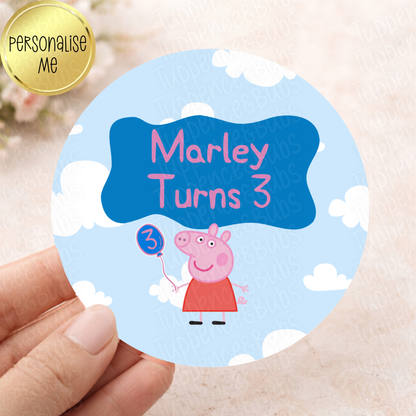 Pig Inspired Stickers - 2 Designs