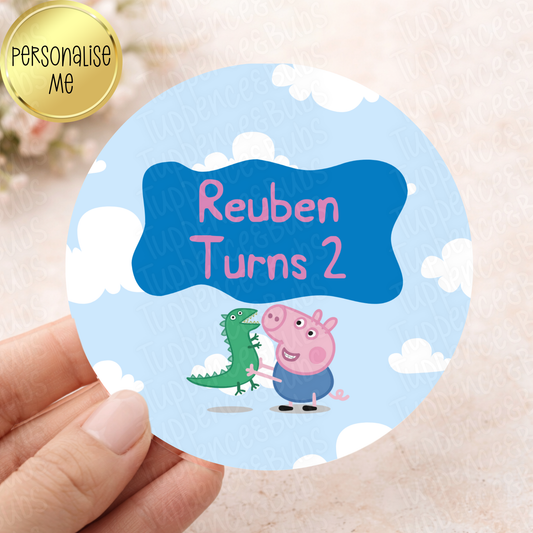Pig Inspired Stickers - 2 Designs