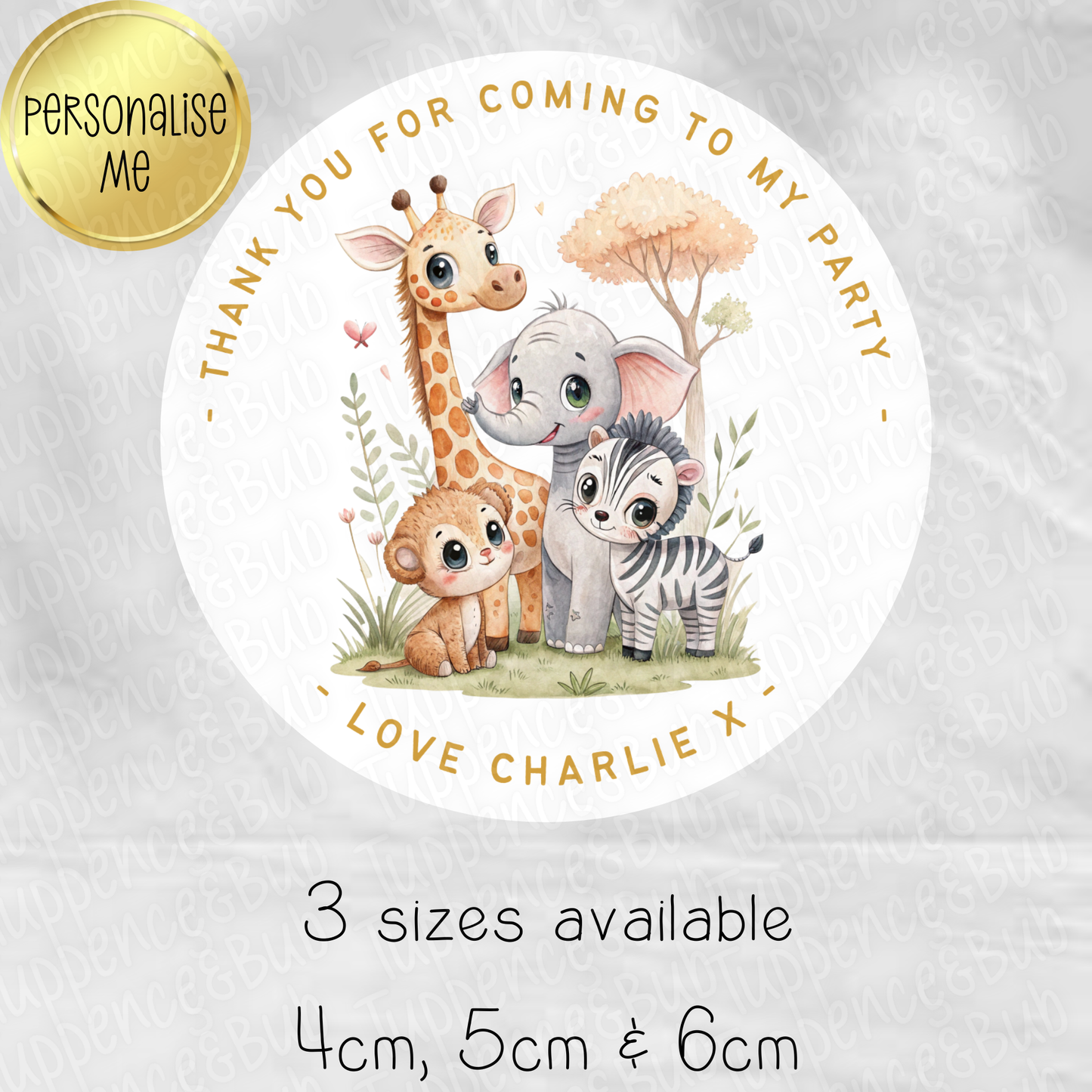 Safari Themed Stickers