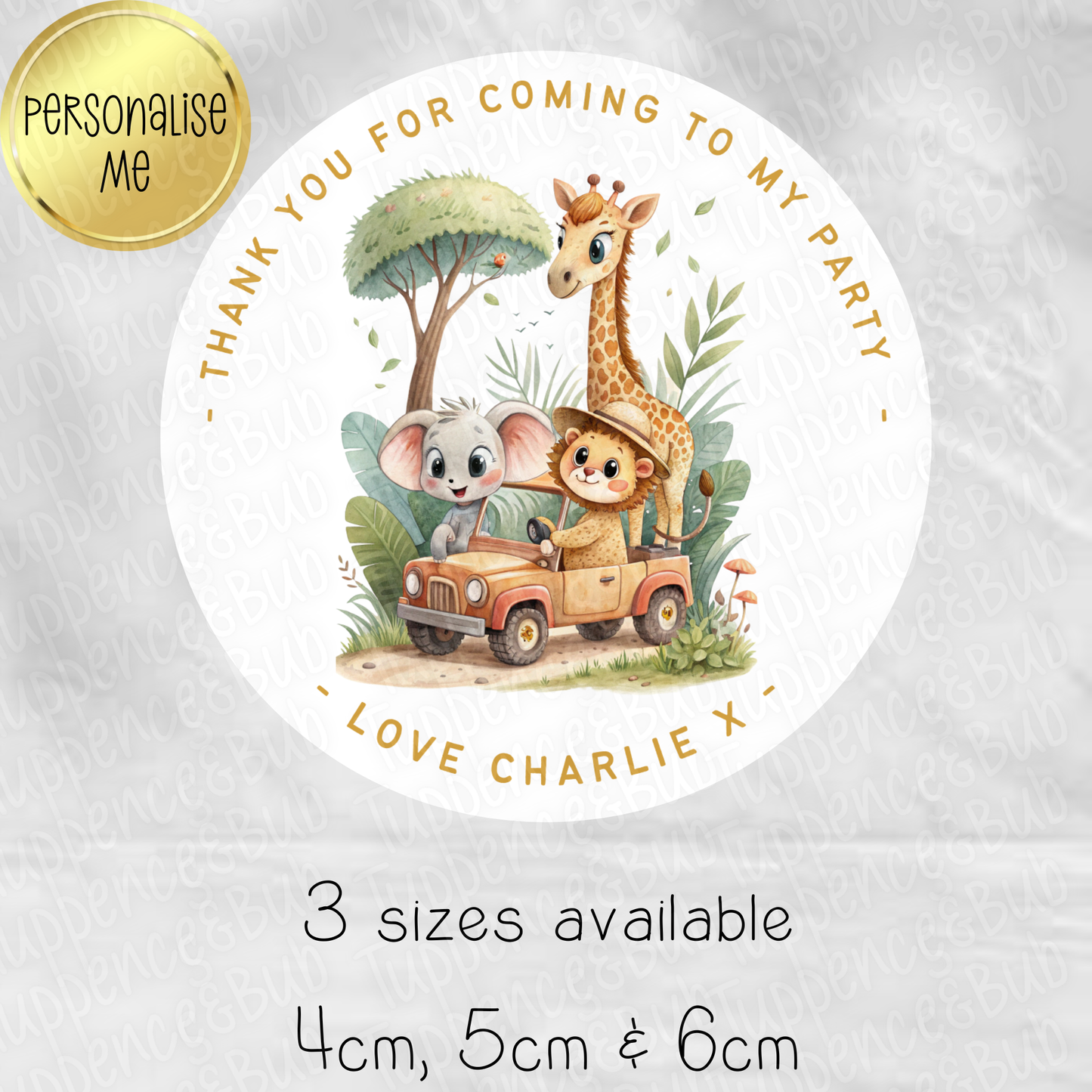 Safari Themed Stickers