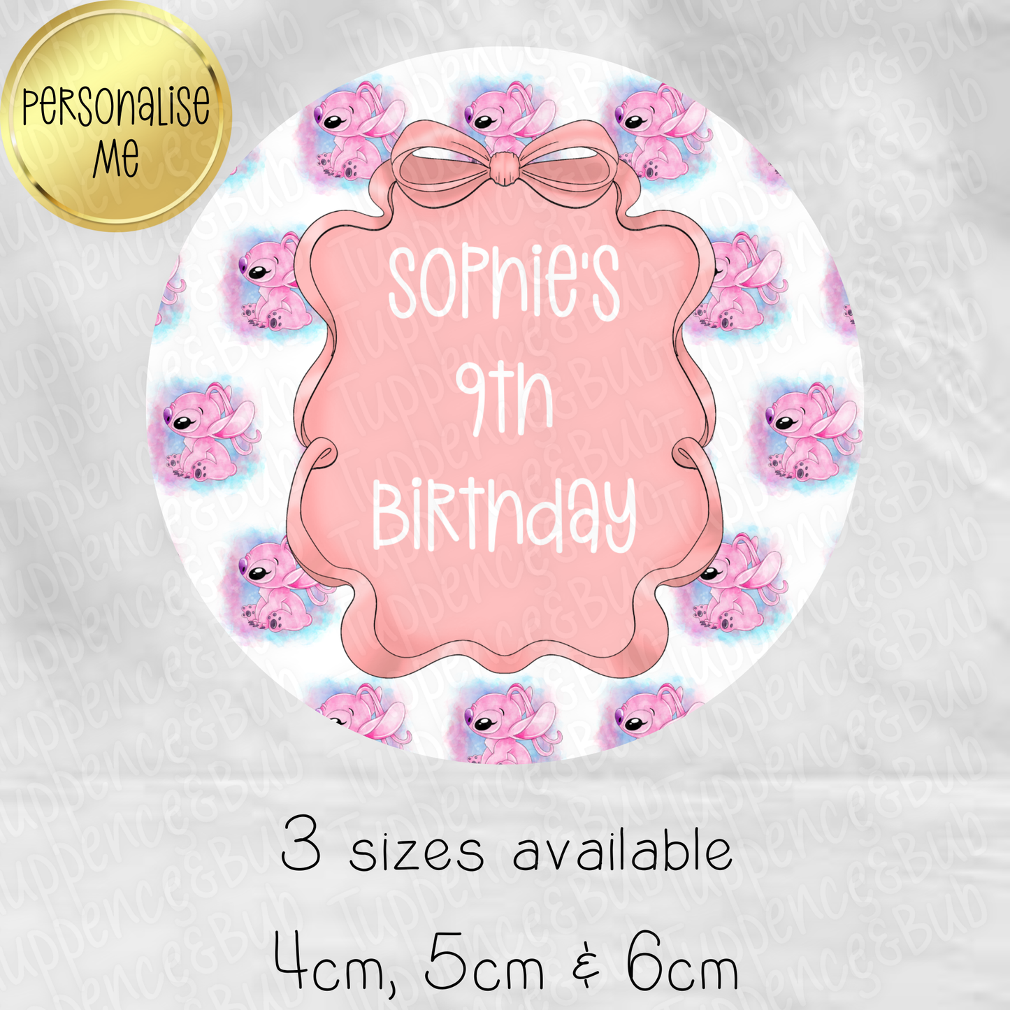 Stitch Themed Stickers - 3 Designs