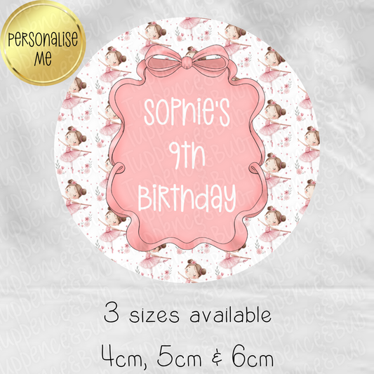 Ballerina Themed Stickers