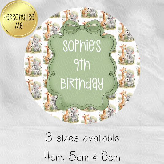 Safari Themed Stickers