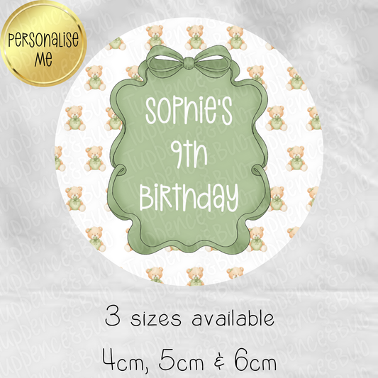 Bear Themed Stickers