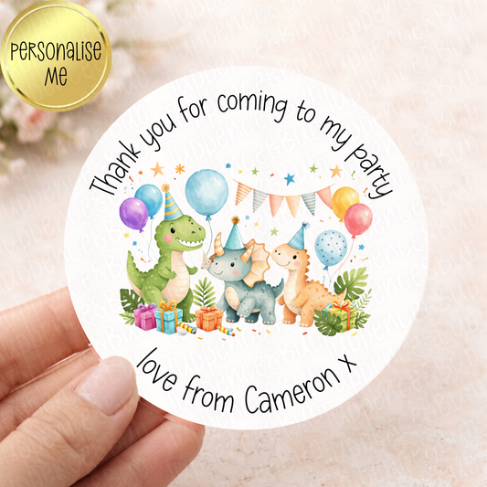 Dinosaur Land Themed Stickers