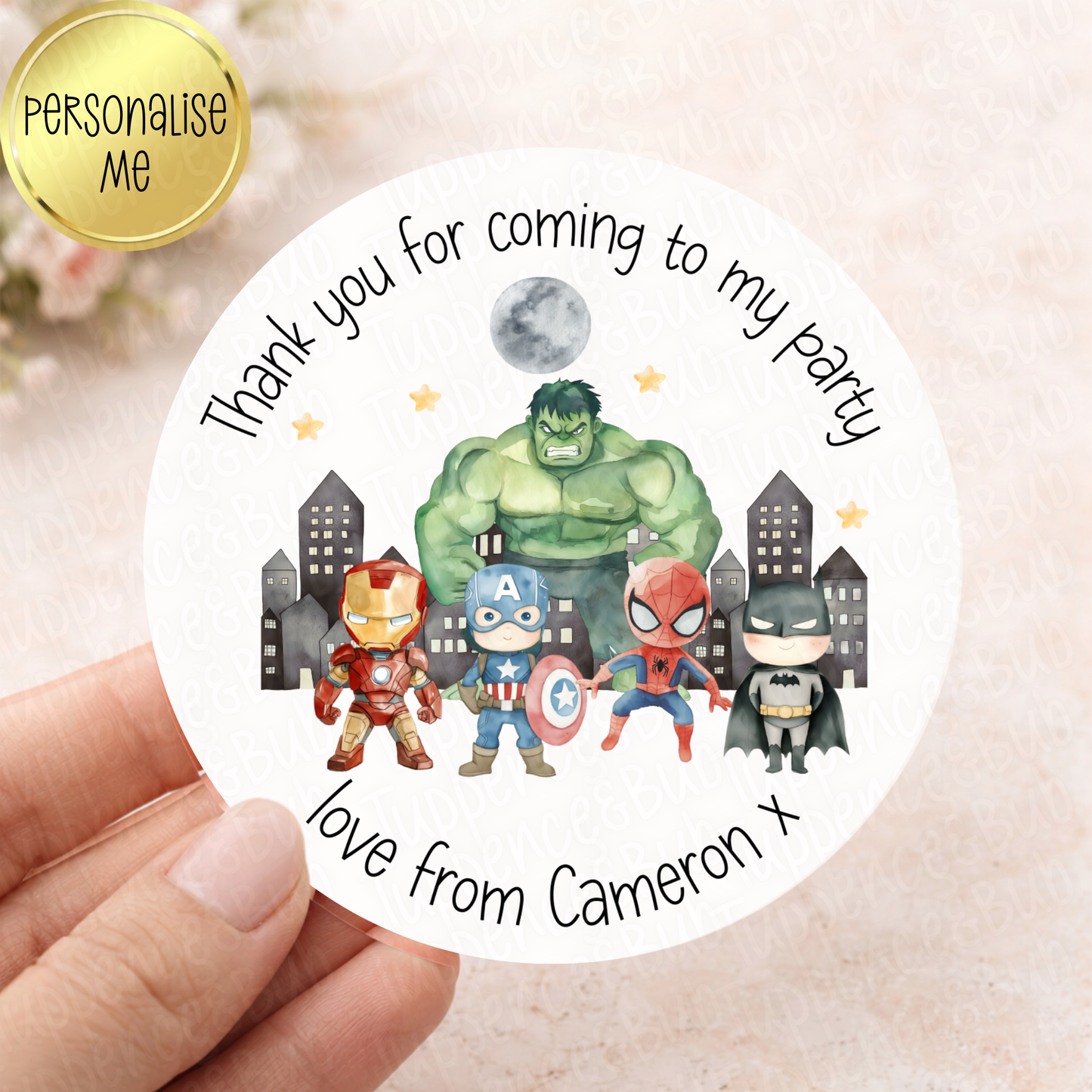 Super Hero Inspired Stickers