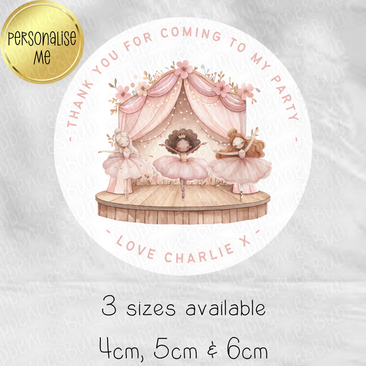 Ballerina Themed Stickers