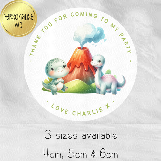 Dinosaur Land Themed Stickers