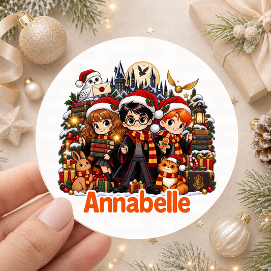 Personalised Harry Potter Christmas Stickers