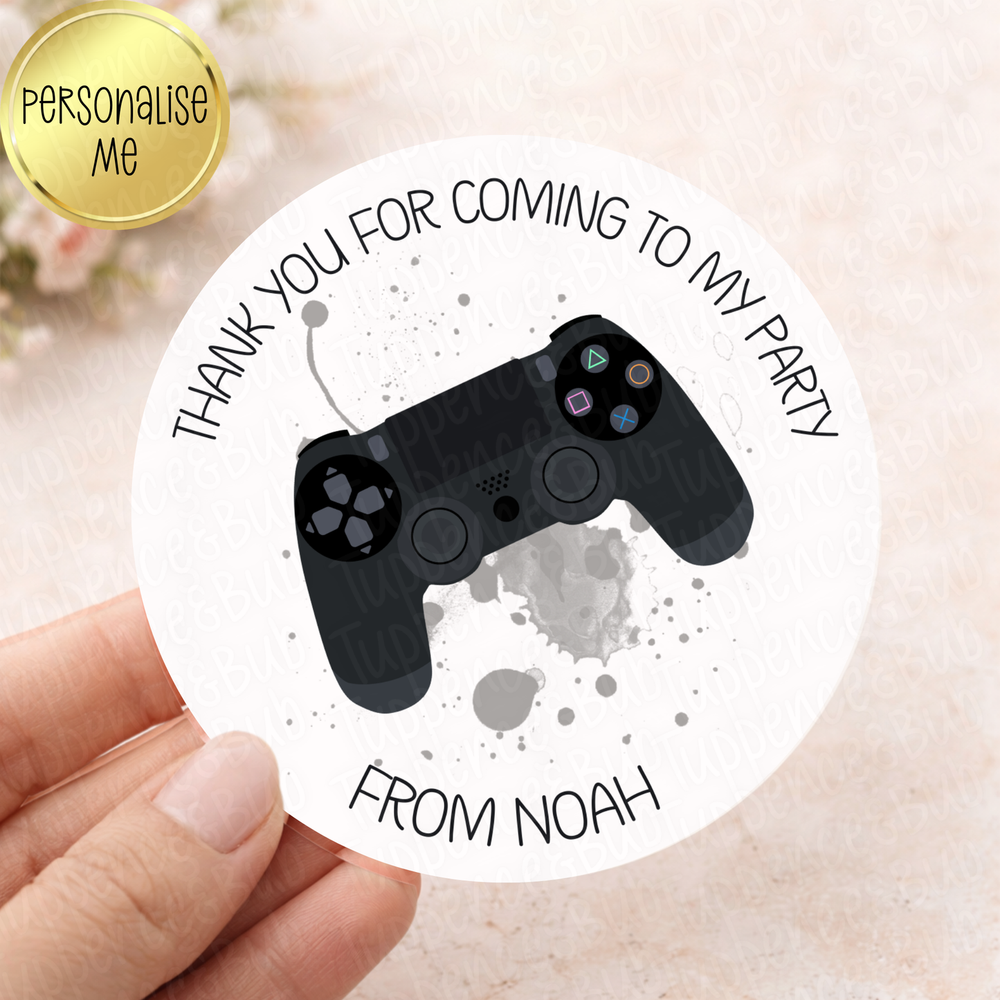 Gaming Controller Party Stickers