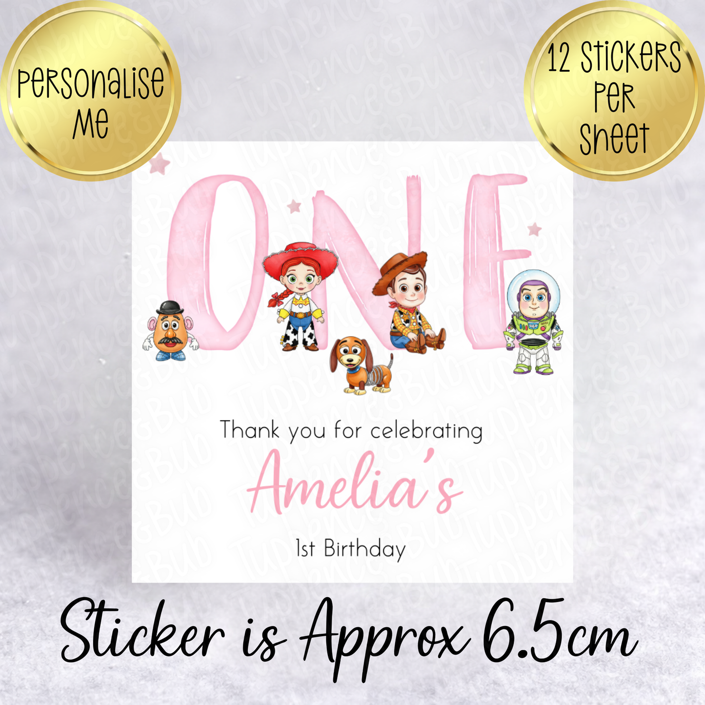 Toy Story Inspired Stickers