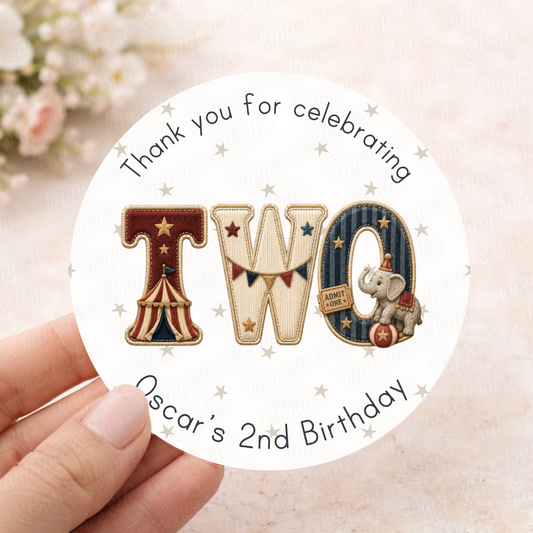 Circus Themed Stickers