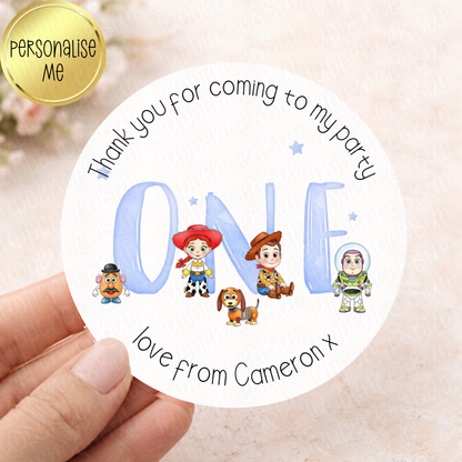 Toy Themed Stickers - Pink or Blue