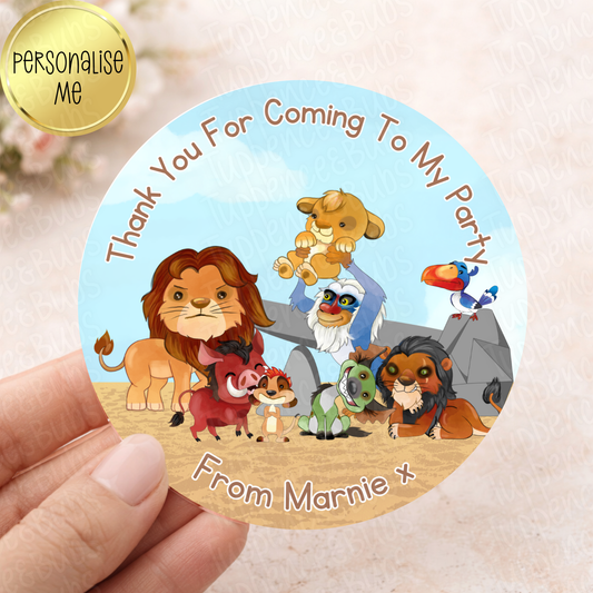 Lion Themed Stickers