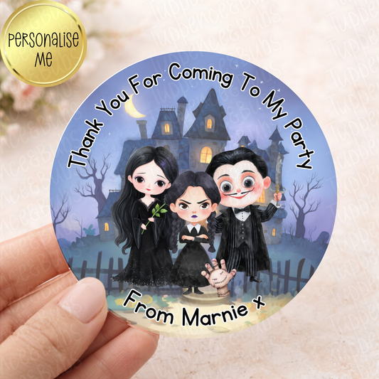 Addams Family Themed Stickers