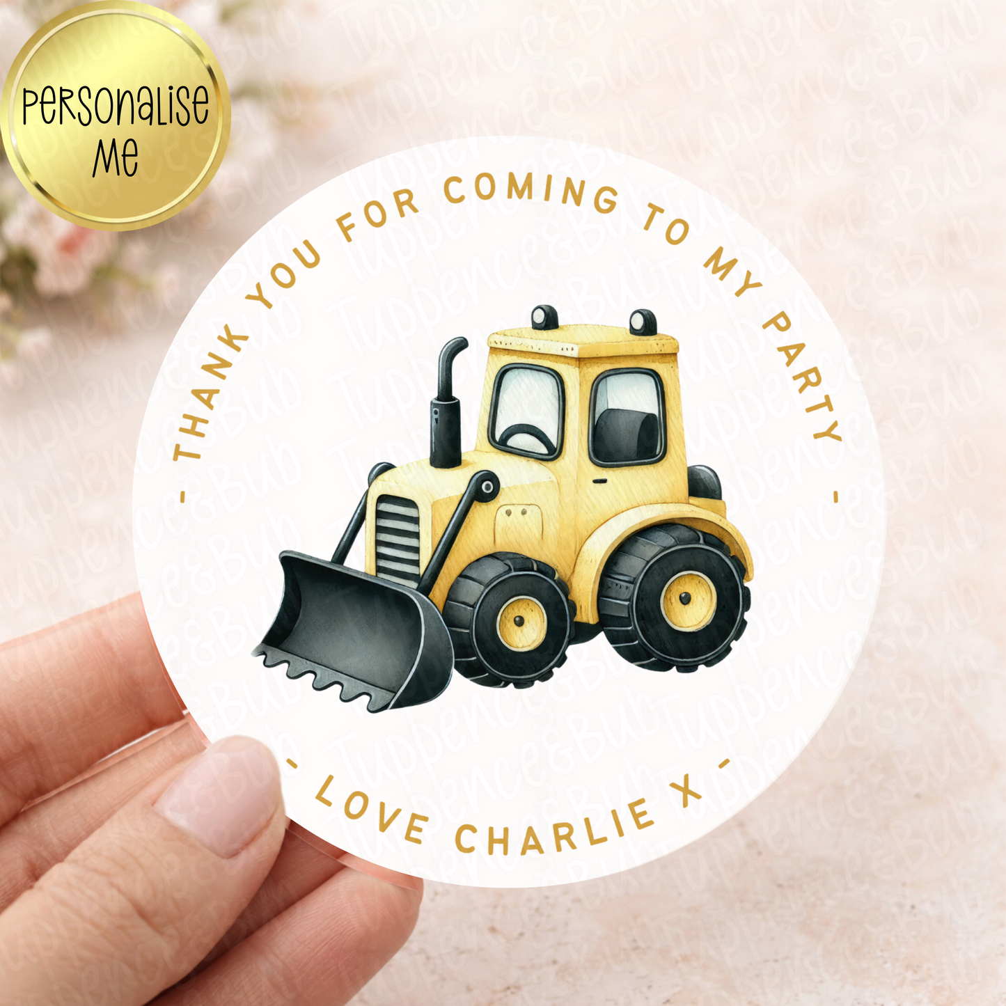 Construction Themed Stickers