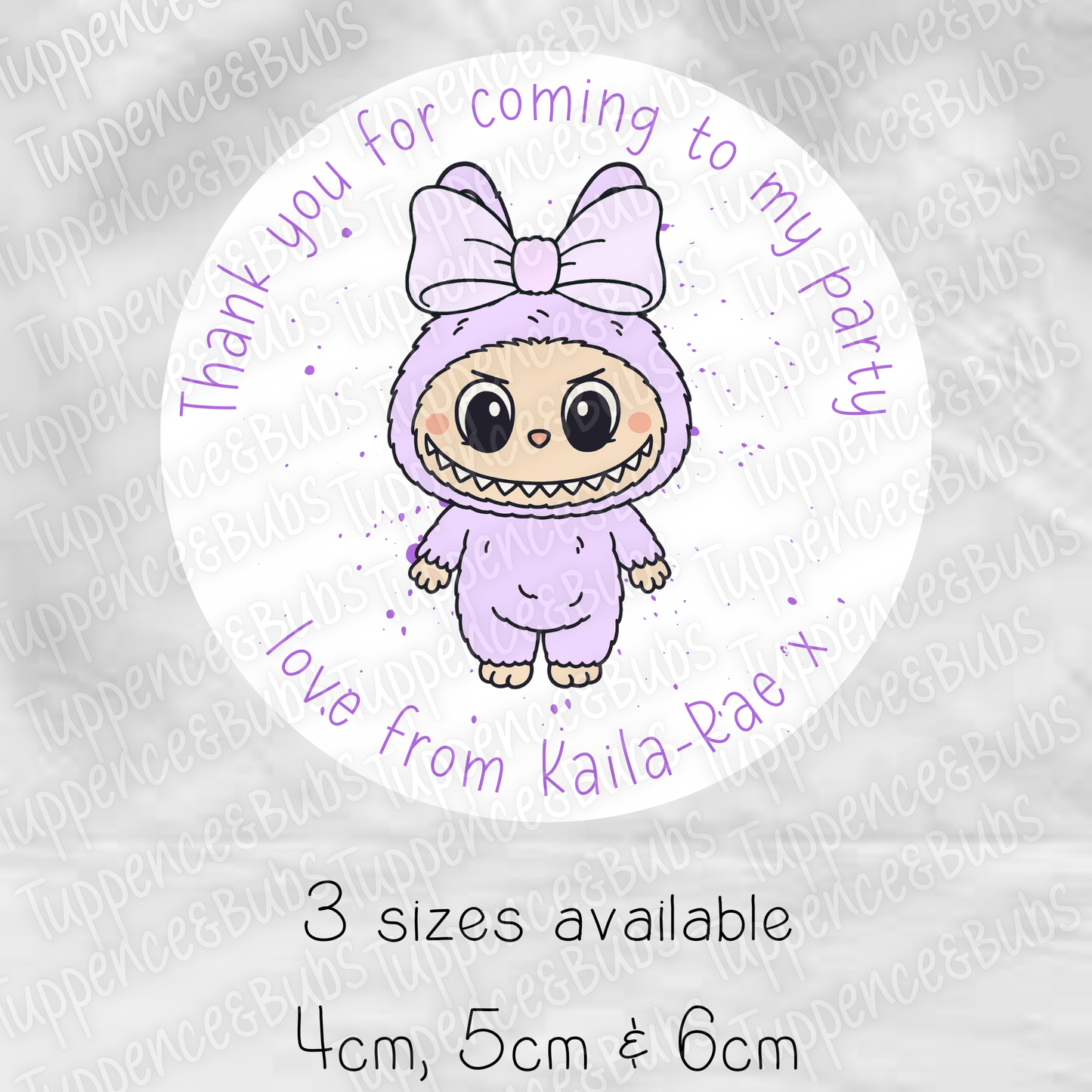 Monster Doll Themed Stickers