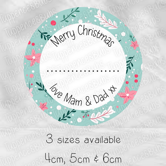 Christmas Themed Gift Labels - 4 Designs