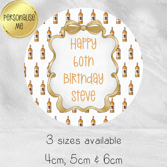 Spiced Rum Themed Stickers