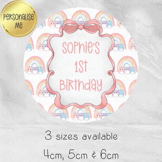 Squishmallow Inspired Stickers - 2 Designs