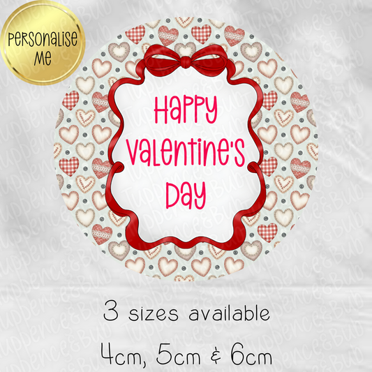 Valentine's Themed Stickers - 3 Sizes