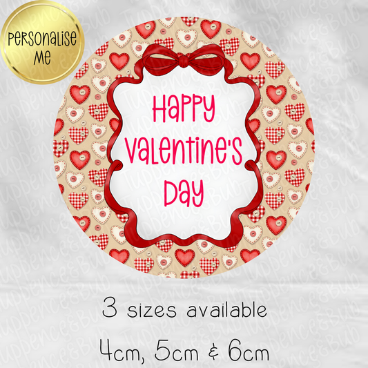 Valentine's Themed Stickers - 3 Sizes