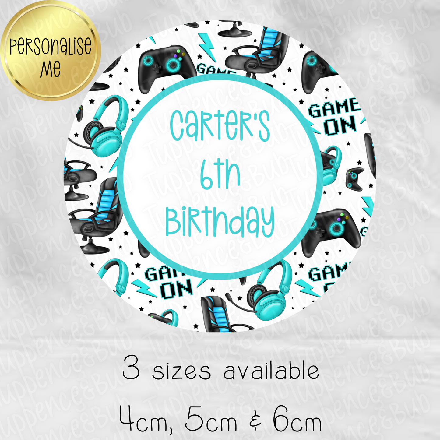 Gaming Themed Stickers - 4 Colours