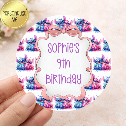 Stitch Themed Stickers - 3 Designs