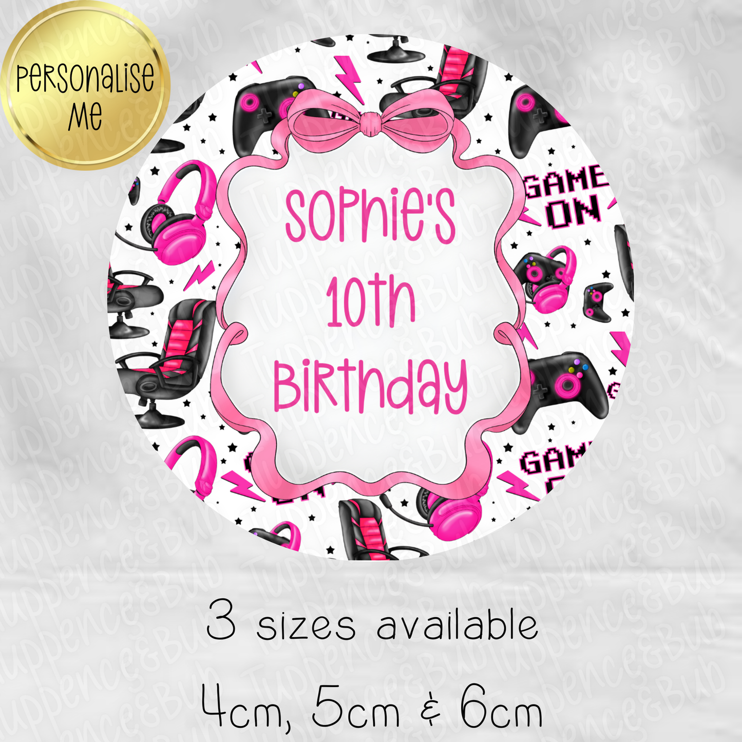 Gaming Themed Stickers - 4 Colours