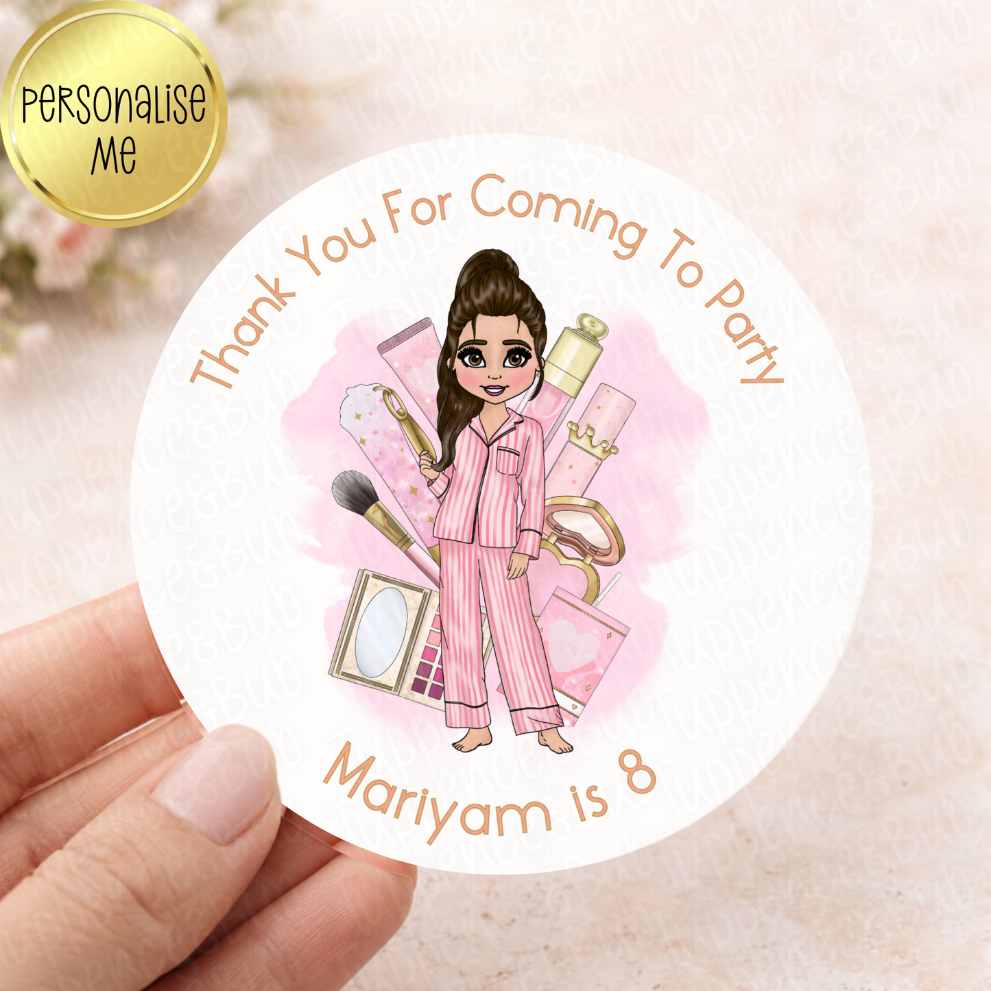 Beauty P Louise Inspired Stickers - Any Age - Any Wording