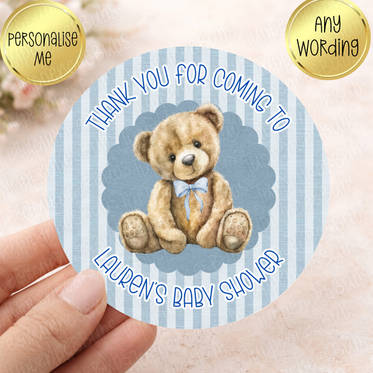Teddy Bear Baby Stickers - 3 Colours