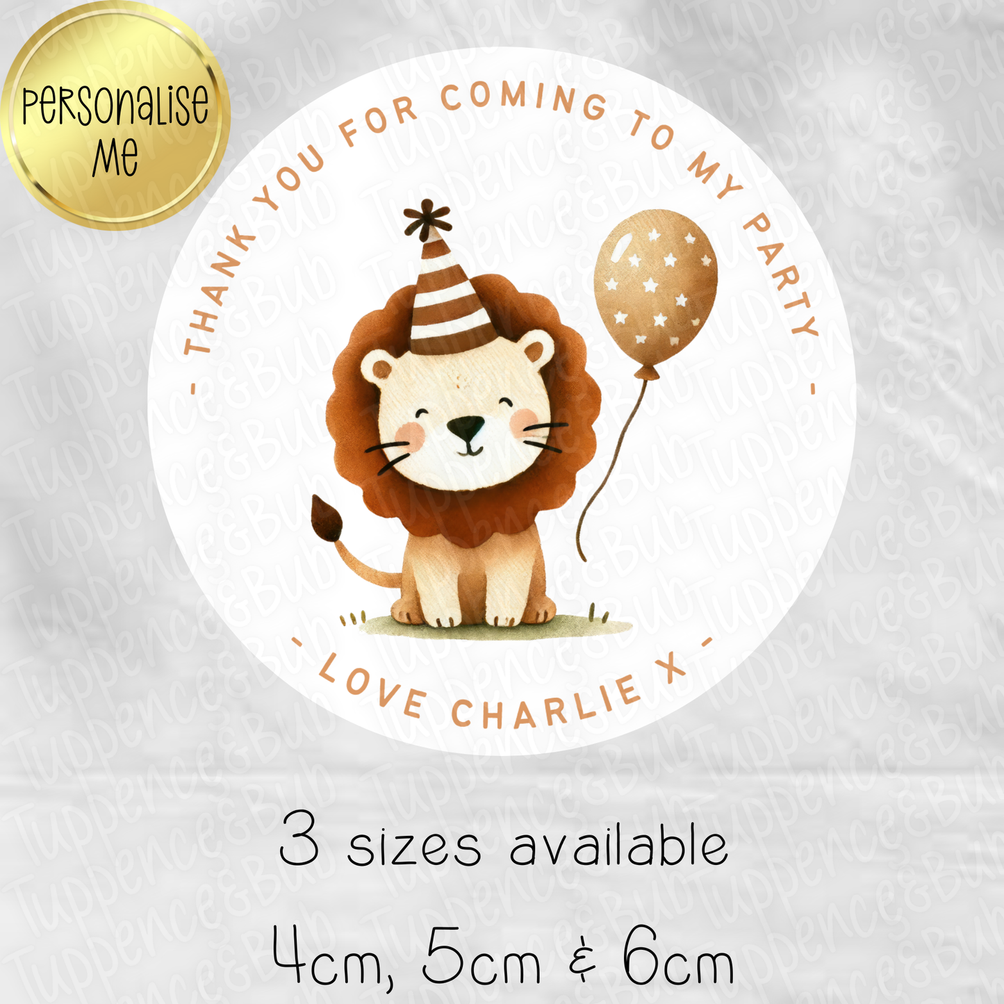 Lion Themed Stickers