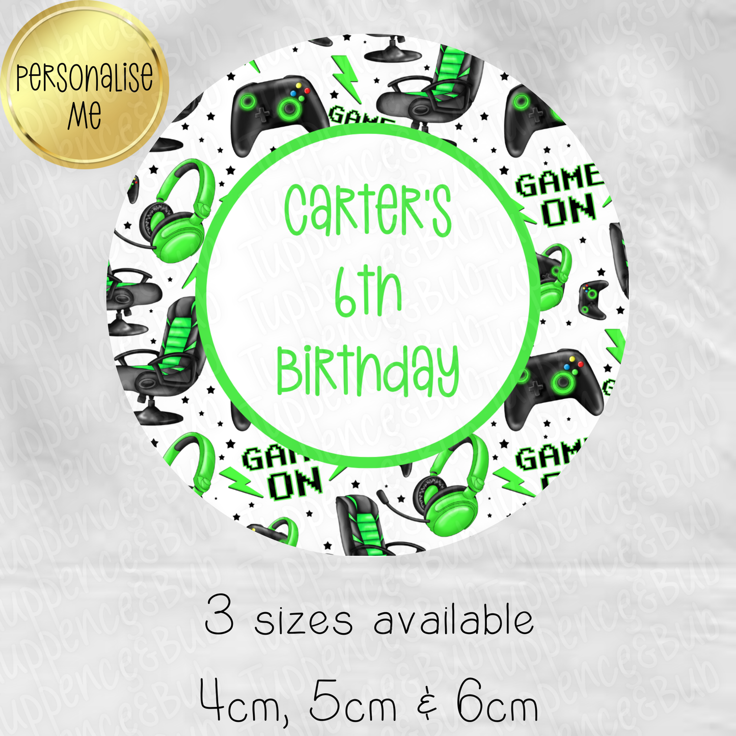 Gaming Themed Stickers - 4 Colours