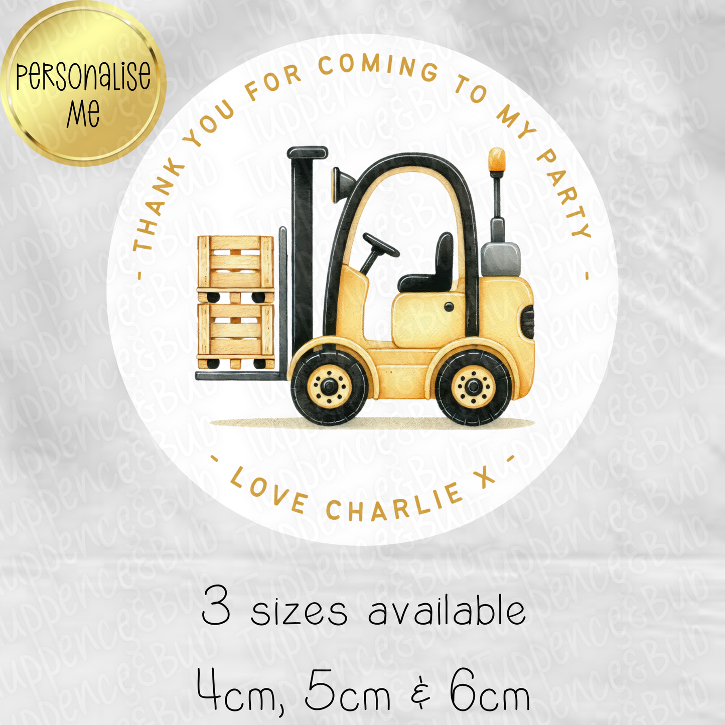 Construction Themed Stickers