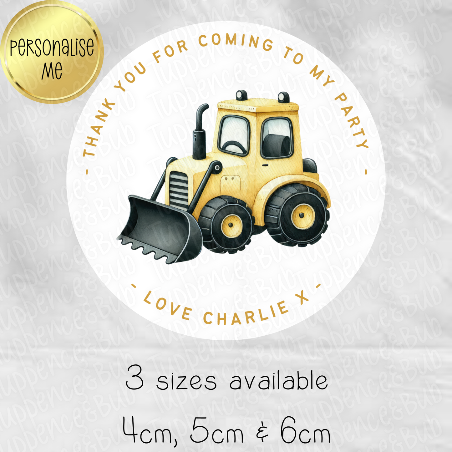 Construction Themed Stickers