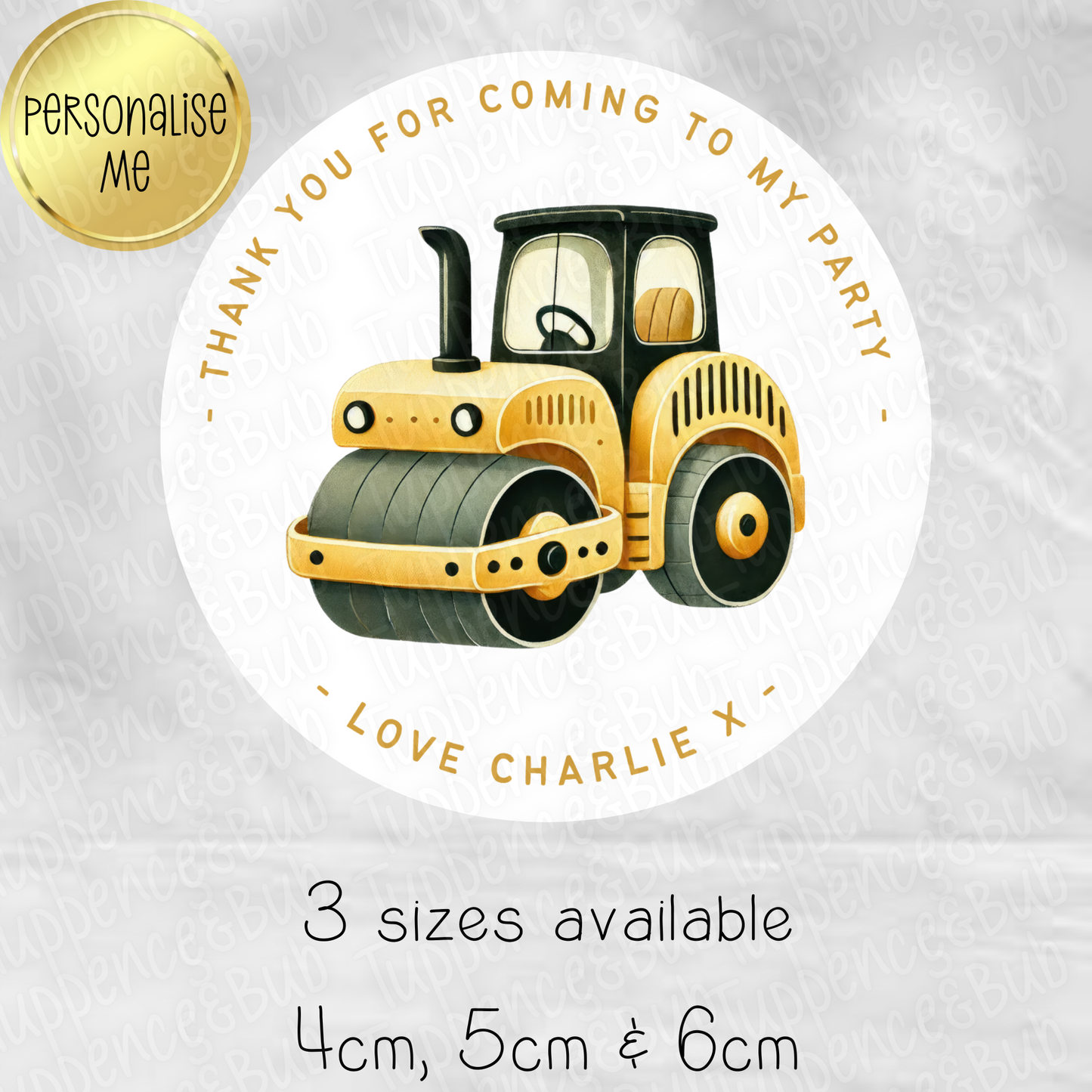 Construction Themed Stickers