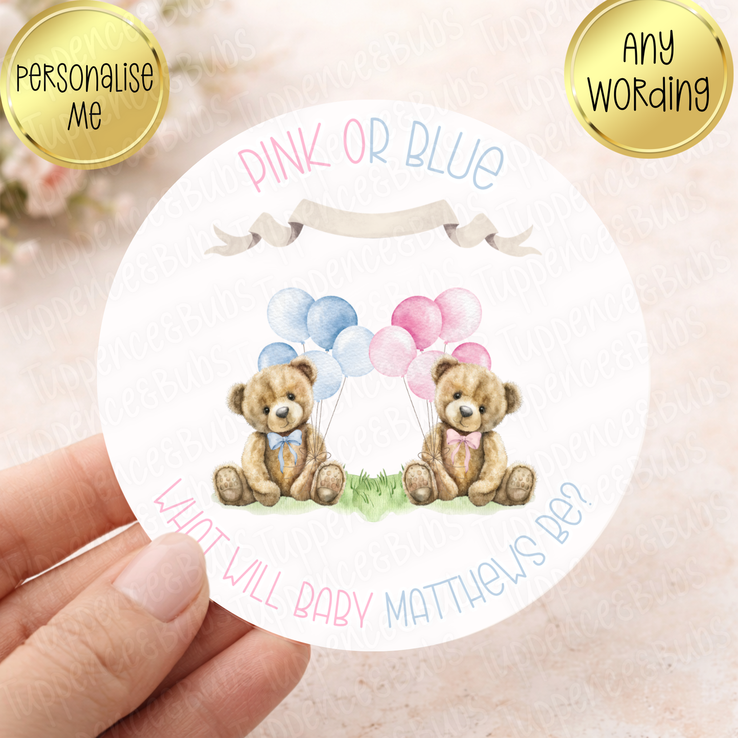 Gender Reveal Stickers