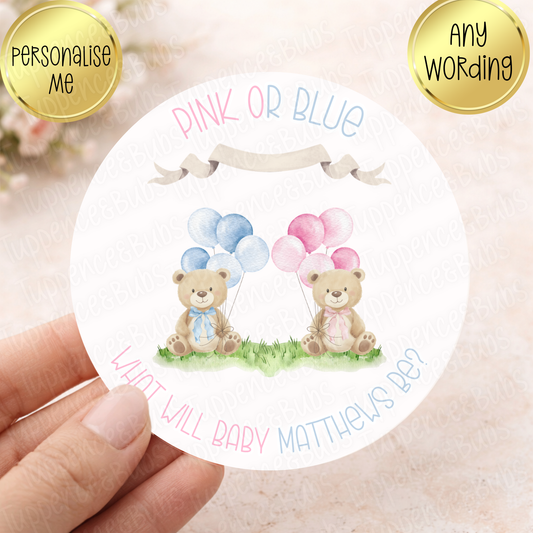 Gender Reveal Stickers