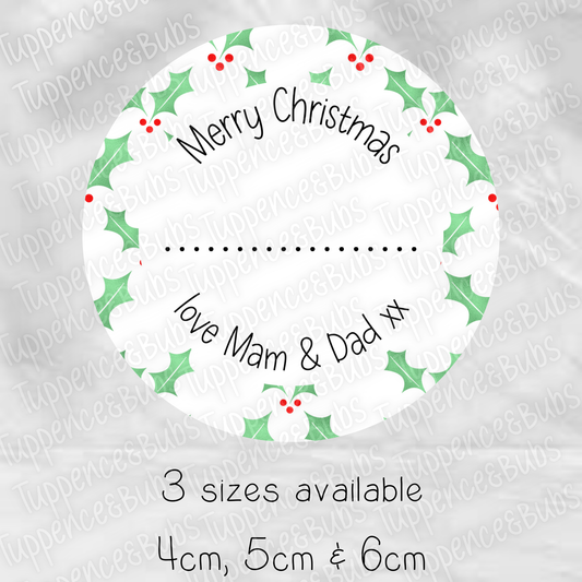 Christmas Themed Gift Labels - 3 Designs