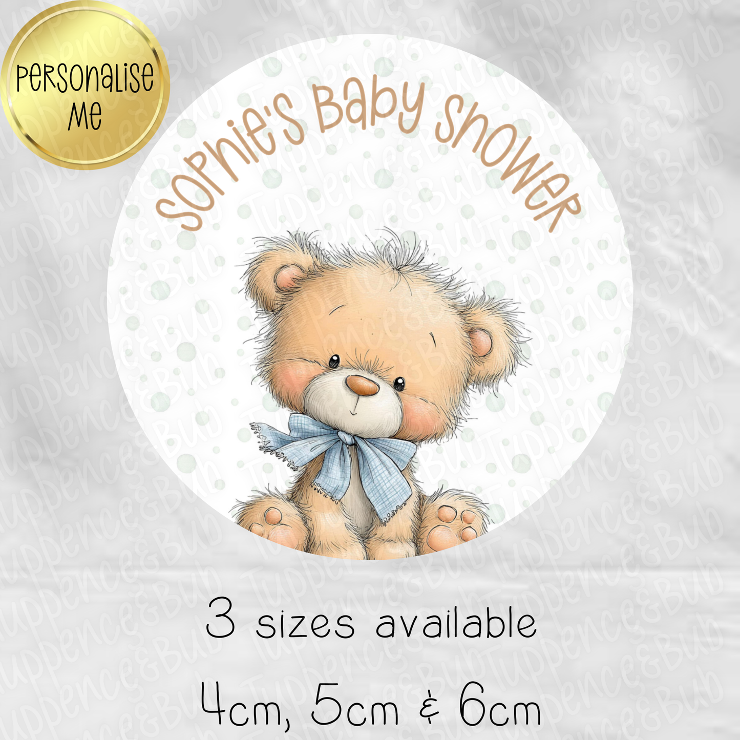 Bea Themed Baby Shower/Gender Reveal Stickers