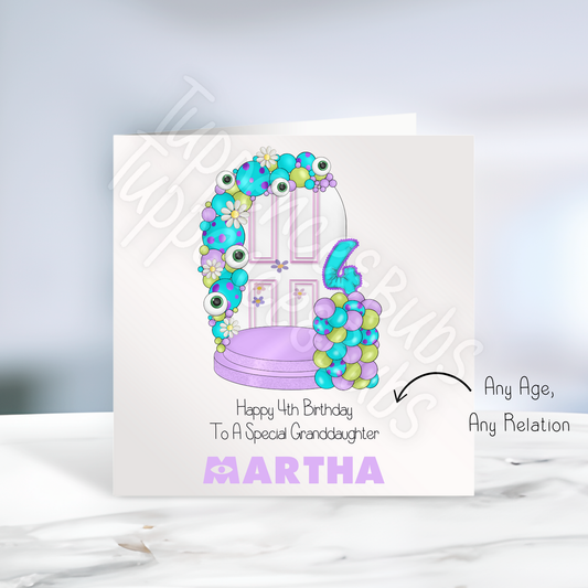 Monsters Door Inspired Birthday Card